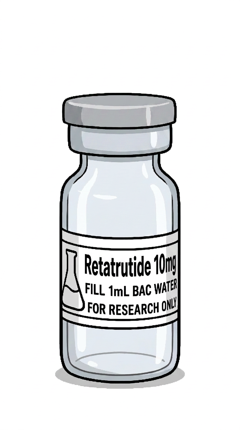Retatrutide 10 mgs research vial